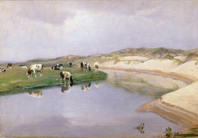 Cows Grazing at Liver As, North Jutland by Niels Pedersen Mols